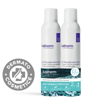 Apa termală Herculane, 2 × 200 ml, pachet promo, Ivatherm