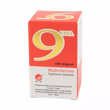 9 Vita, 100 drajeuri, Jiangsens Medicines & Health China
