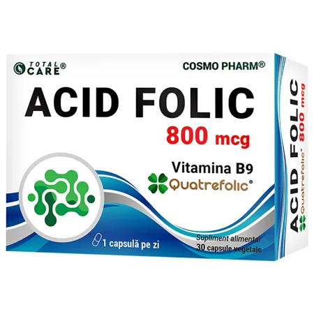 Acid folic 800 mcg (Quatrefolic), 30 capsule, Cosmo Pharm