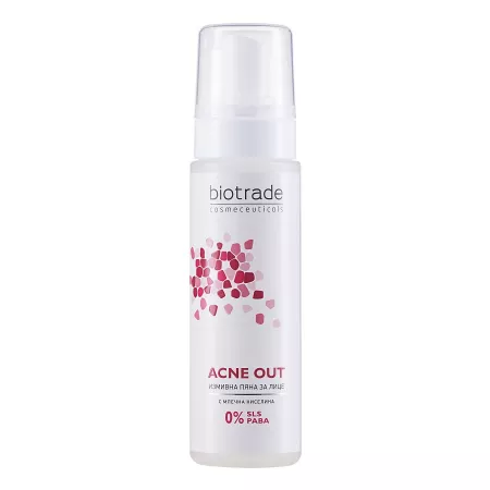 Acne Out Spumă de Curățare, 150ml, Biotrade