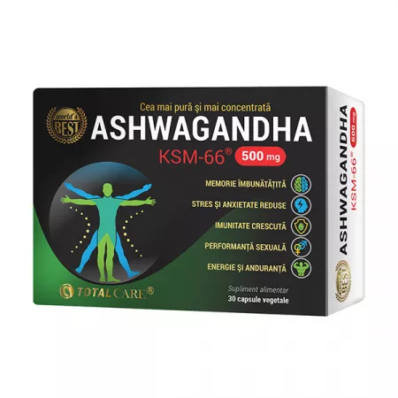 Ashwagandha 500 mg KSM-66, 30 capsule, Cosmo Pharm