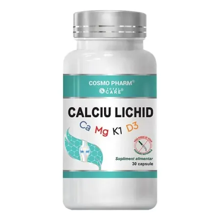 Calciu lichid, 30 capsule, Cosmo Pharm