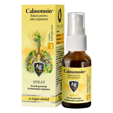 Calmotusin cu argint coloidal, spray, 20 ml, Dacia Plant