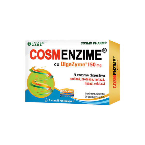 Cosmenzime cu Digezyme 150 mg, 20 capsule, Cosmo Pharm