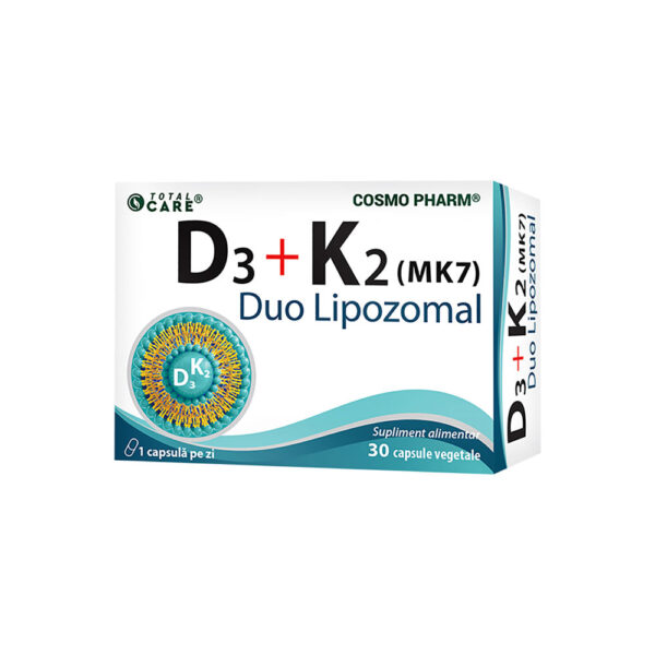 D3 + K2 MK-7 lipozomal, 30 capsule, Cosmo Pharm