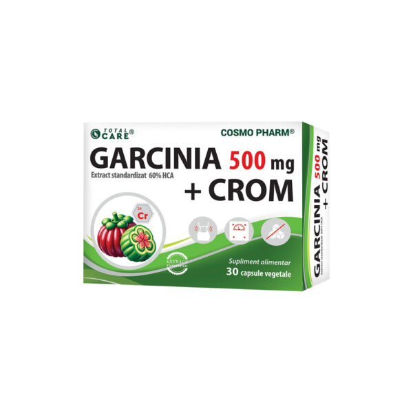Garcinia 500 mg + Crom, 30 capsule, Cosmo Pharm