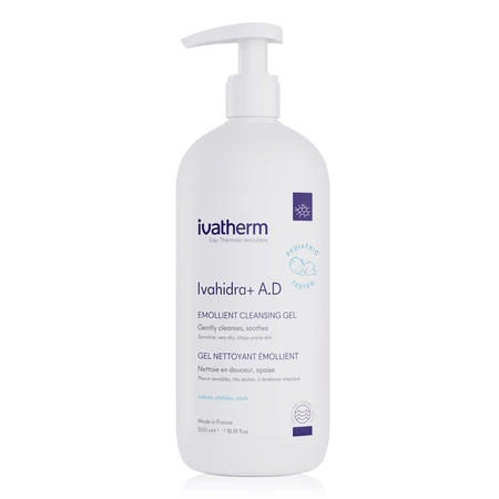 Ivahidra+ AD gel de spălare emolient, 500 ml, Ivatherm