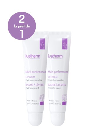 Multiperformance, balsam de buze, 2 × 15 ml, pachet promo, Ivatherm
