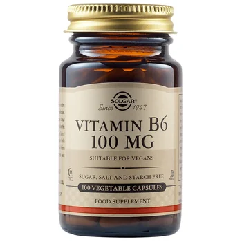 Solgar Vitamina B6 100mg, 100 tablete, Solgar