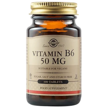 Solgar Vitamina B6 50mg, 100 tablete, Solgar