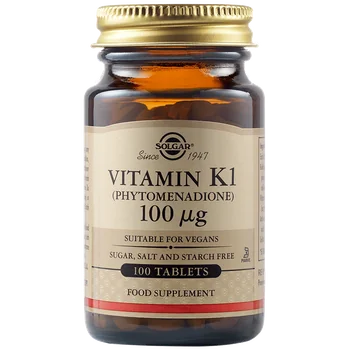 Solgar Vitamina K1 ( Phytomenadione )100mg, 100 capsule, Solgar
