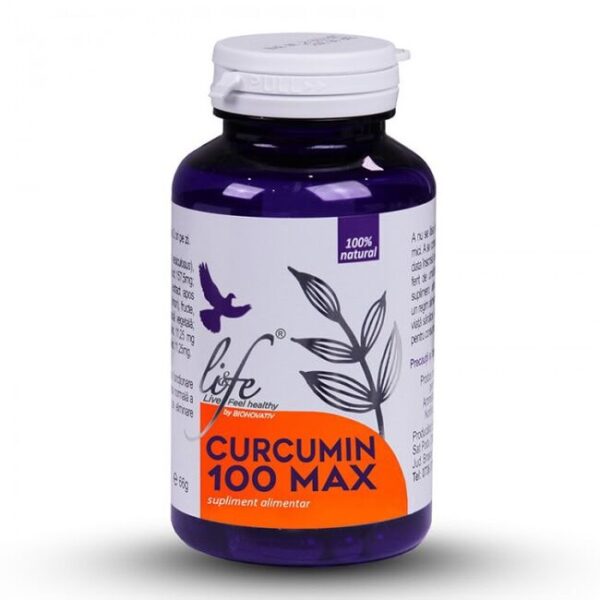 Curcumin 100Max, 60 capsule, Life, Bionovativ