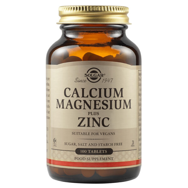 Solgar Calcium Magneziu Plus Zinc, 100 tablete, Solgar