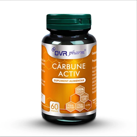 Carbune activ, 60 capsule, DVR Pharm
