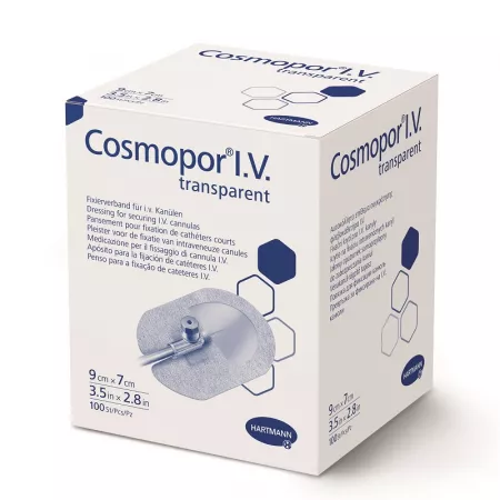 Cosmopor IV plasture transparent 9*7cm, 100 buc, Paul Hartmann