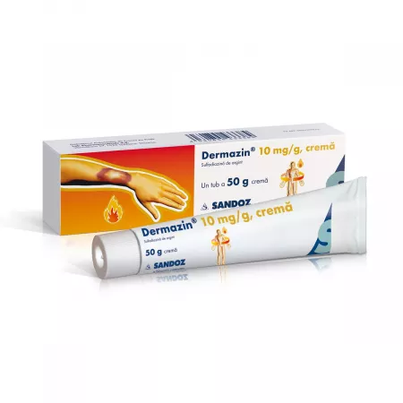 Dermazin 1% crema, 50g, Sandoz