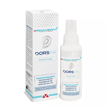 Dorsak emulsie fluida spray, 100ml, Braderm