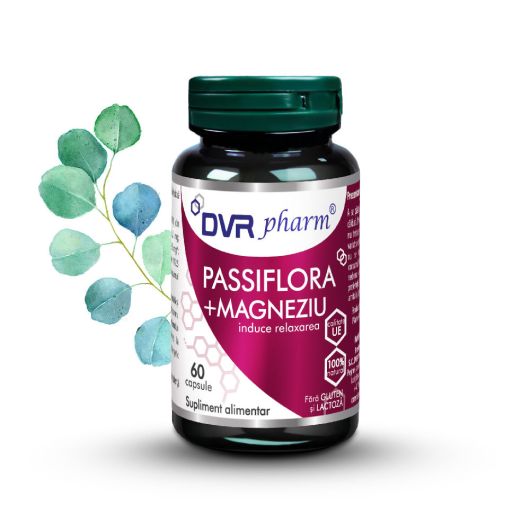 Passiflora + Magneziu, 60 capsule, DVR Pharm