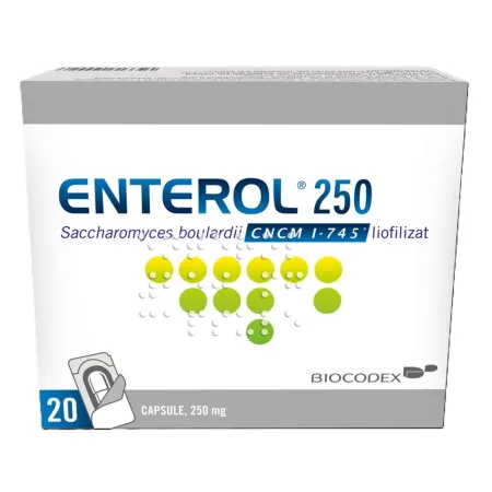 Enterol 250mg, 20 capsule, Biocodex