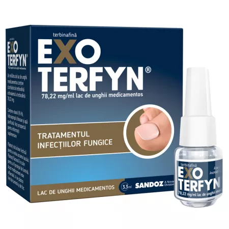 Exoterfyn 78,22mg/ml lac unghii, 3,3 ml, Sandoz