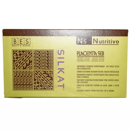 BES Lotiune placenta, 12 fiole, BES