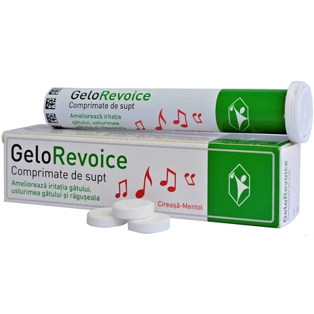 GeloRevoice cirese-mentol, 20 comprimate, Phol Boskamp