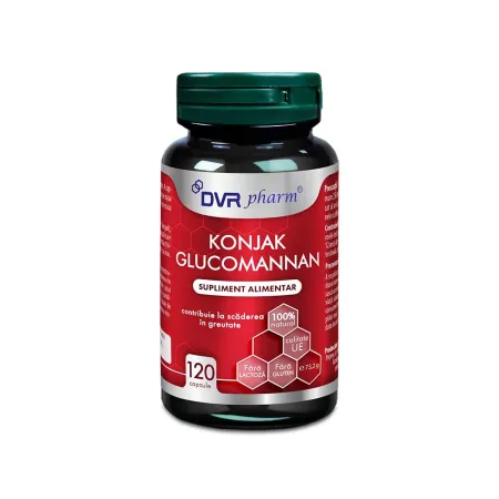 Konjak Glucomannan, 120 capsule, DVR Pharm