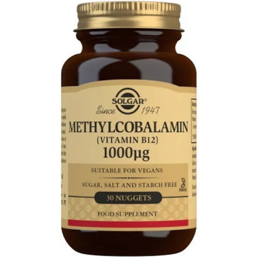 Solgar Vitamina B12 1000mcg (Methylcobalamin) 30cp, Solgar
