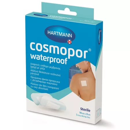 Cosmopor Waterproof 10*8cm, 5 buc, Paul Hartmann