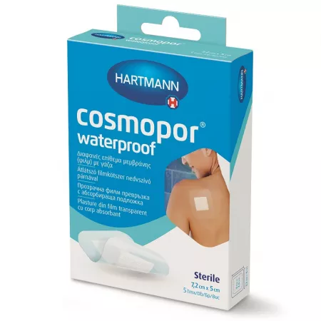 Cosmopor Waterproof 7,2*5cm, 5 buc, Paul Hartmann