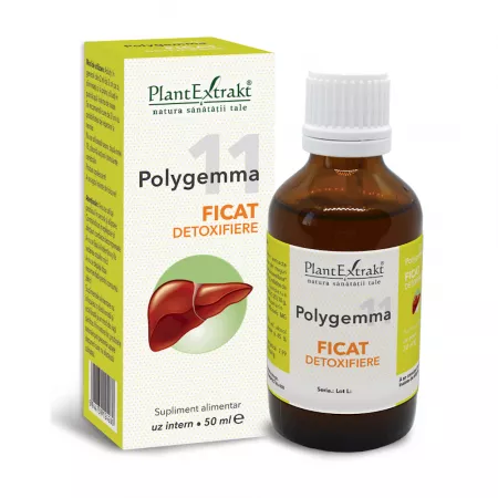 POLYGEMMA NR. 11 Ficat detoxifiere, 50ml, PlantExtrakt
