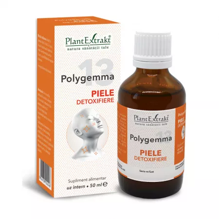 POLYGEMMA NR. 13 Piele detoxifiere, 50ml, PlantExtrakt