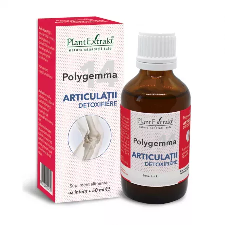 POLYGEMMA NR. 14 Articulatii detoxifiere, 50ml, PlantExtrakt