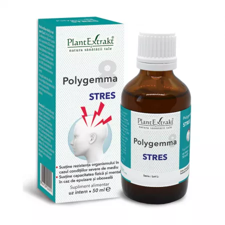 POLYGEMMA NR. 8 Astenie+memorie+stres, 50ml, PlantExtrakt