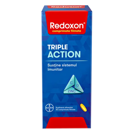 Redoxon Triple Action x 30 comprimate filmate, Bayer