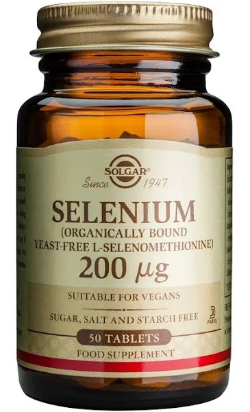 Solgar Seleniu 200ug, 50 comprimate, Solgar