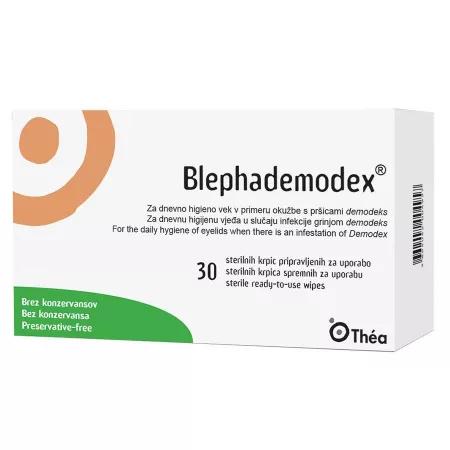 Blephademodex servetele sterile, 30 bucati, Thea Pharma