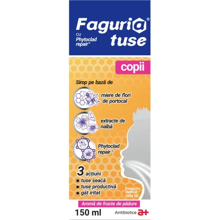 Faguria Sirop de tuse pentru copii, 150ml, Antibiotice