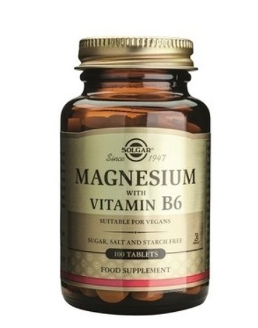 Solgar Magnesium + Vit. B6, 100 tablete, Solgar