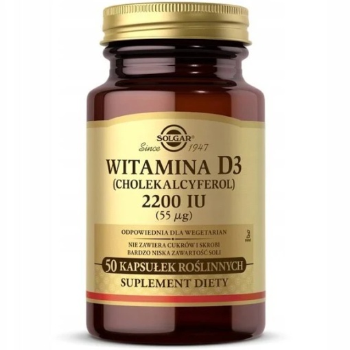 Solgar Vitamina D3 2200UI, 50 capsule, Solgar