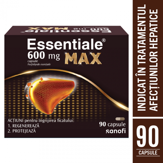 Essentiale Max, 600mg, 90 capsule, Sanofi