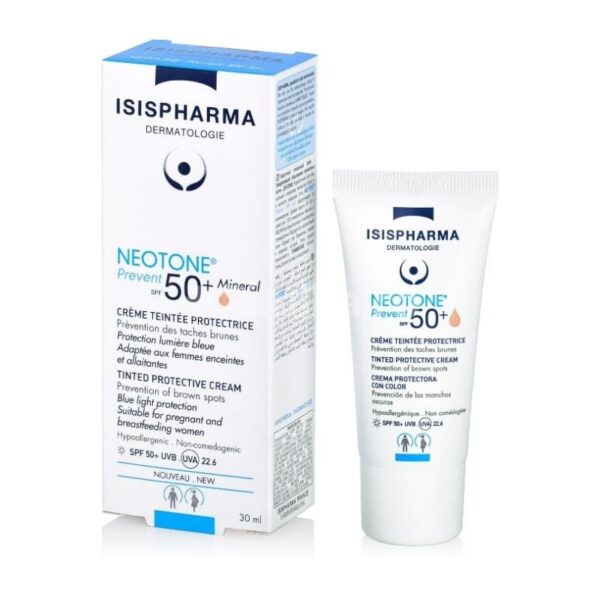 Neotone Prevent SPF50+ crema nuantatoare protectoare , 30ml, ISIS Pharma