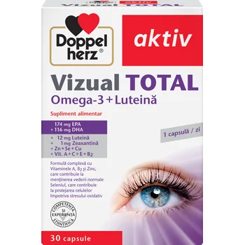 Doppelherz Vizual Total cu Omega 3 si Luteina Aktiv, 30 comprimate, Queisser