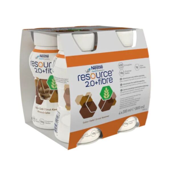 Nestle Resource protein cafea, 4 flacoane, 200ml, Nestle