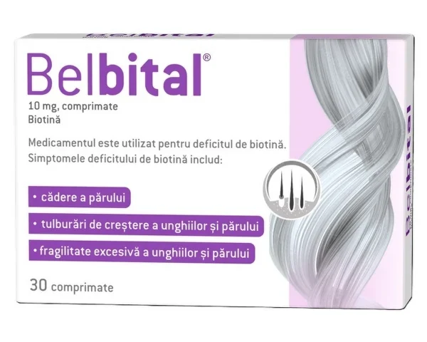 Belbital 10mg, 30 comprimate (Biotina), Natur Produkt Pharma
