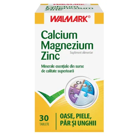 Calciu Magneziu Zinc, 30 comprimate, Walmark