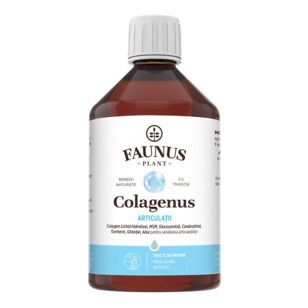 Colagen lichid hidrolizat pentru muschi si ligamente Colagenus Articulatii, 500ml, Faunus Plant