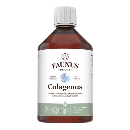 Colagen lichid hidrolizat si extracte din plante, Colagenus, 500ml, Faunus Plant
