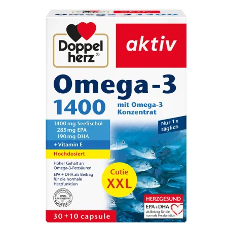 Doppelherz Omega 3 1400mg, 30cps+10cps PROMO, Queisser