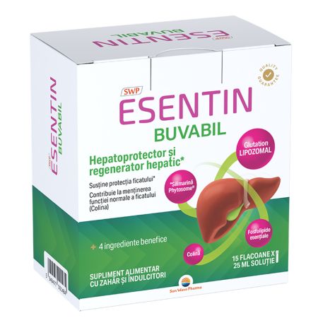 Esentin buvabil, 15 fiole x 25ml, Sunwave